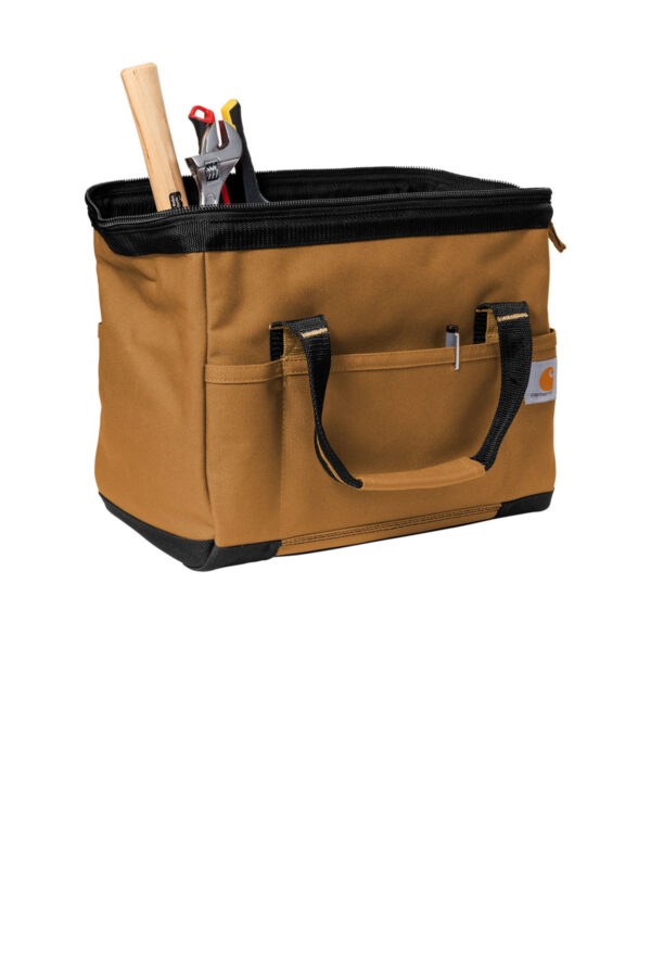 Carhartt® Foundry Series 14” Tool Bag-brown-open