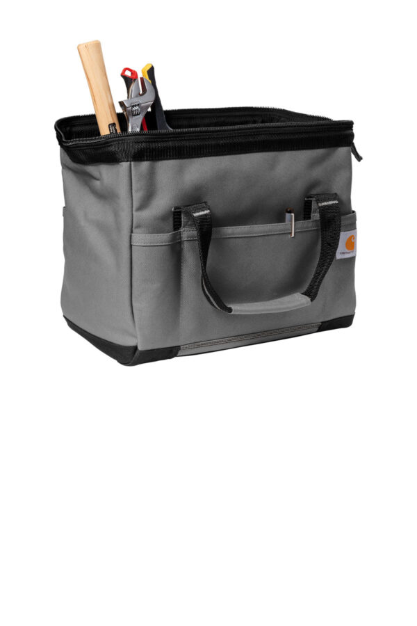 Carhartt® Foundry Series 14” Tool Bag-grey-open