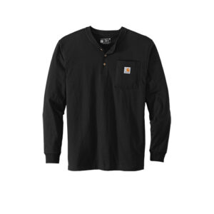 Carhartt® Long Sleeve Henley T-Shirt - black